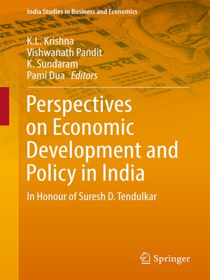cover image of Perspectives on Economic Development and Policy in India